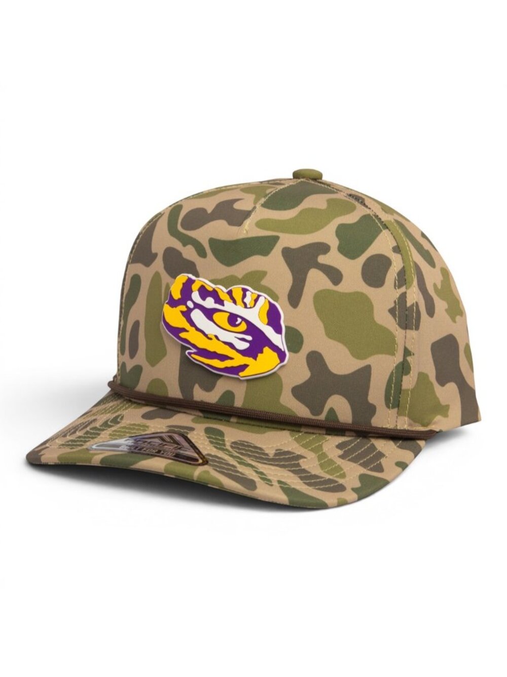 LSU Tiger Eye 3D Duck Camo Rope Hat- Coastland